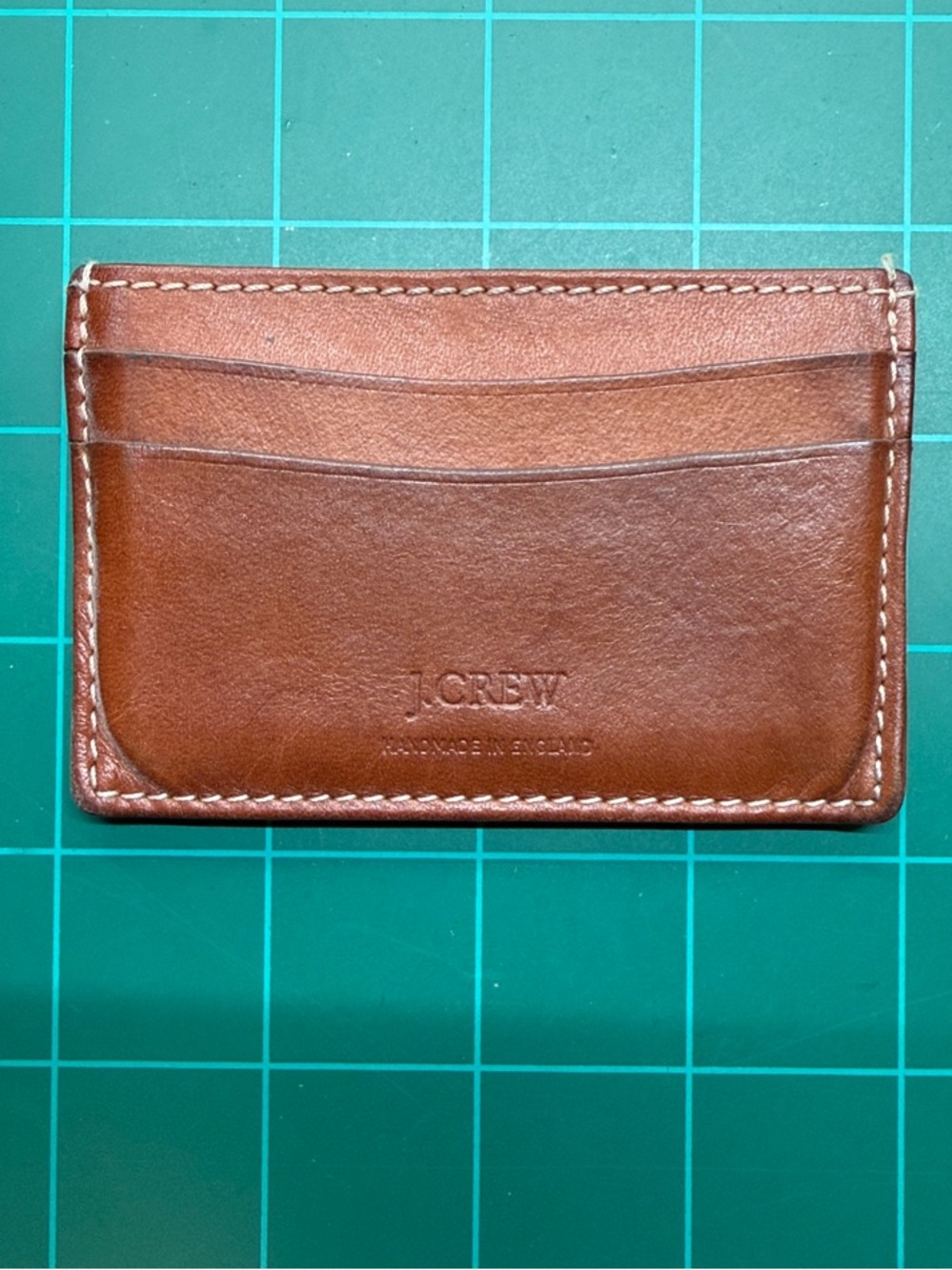 J. Crew Tan Light Brown Leather Card Case